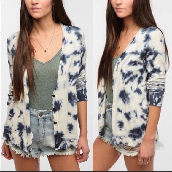Staring at Stars Anthropologie Tie Dye Cardigan - Picture 1 of 9